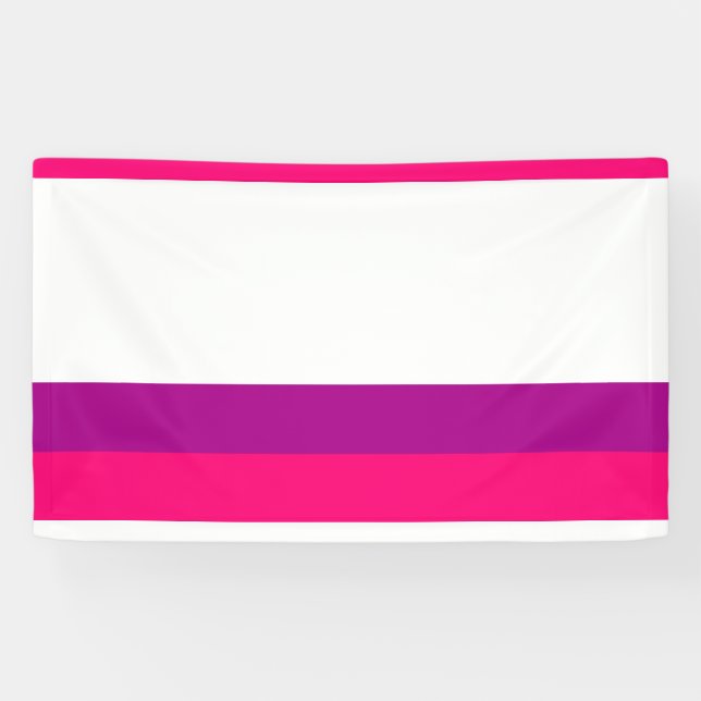 Semi Bisexual Pride Flag  Banner (Horizontal)
