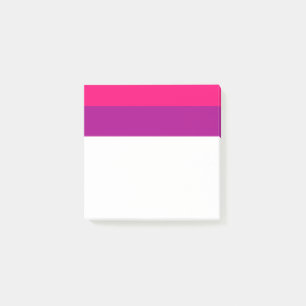 Semi Bisexual Pride Flag Post-it Klebezettel