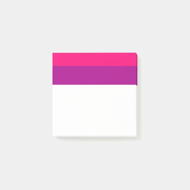 Semi Bisexual Pride Flag  Post-it Klebezettel (Vorderseite)