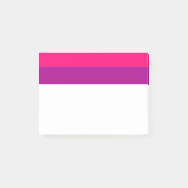 Semi Bisexual Pride Flag  Post-it Klebezettel (Vorderseite)