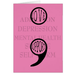 Semi colons neue Bedeutung für Liebe und Support