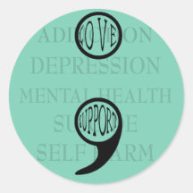 Semi colons neue Bedeutung für Liebe und Support