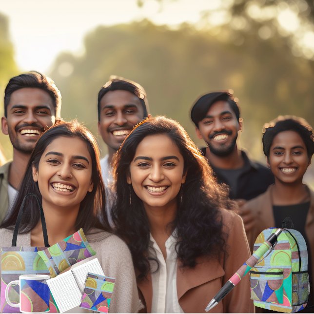 Semi Cone Geschenkpapier Set (Get the full "Semi Cone" collection at https://bit.ly/SmartArtZazzle. )