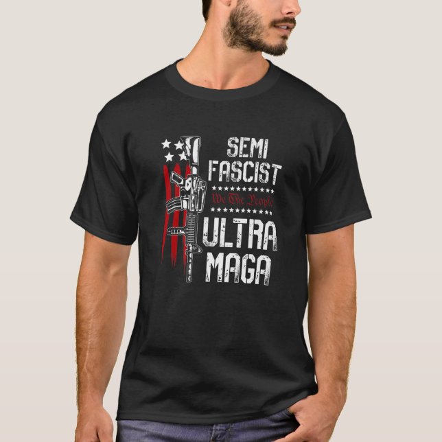 Semi-faschistischer Ultra-Maga-Biden-Quot T-Shirt (Vorderseite)