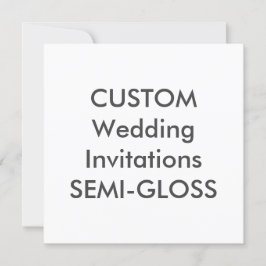 SEMI-GLOSS 110lb 5,25" Square Wedding Einladungen