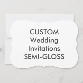 SEMI-GLOSS 110lb 7"x5" Bracket Wedding Einladungen