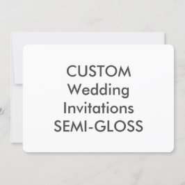 SEMI-GLOSS 110lb 7 Zoll x 5 Zoll Einladungen für H