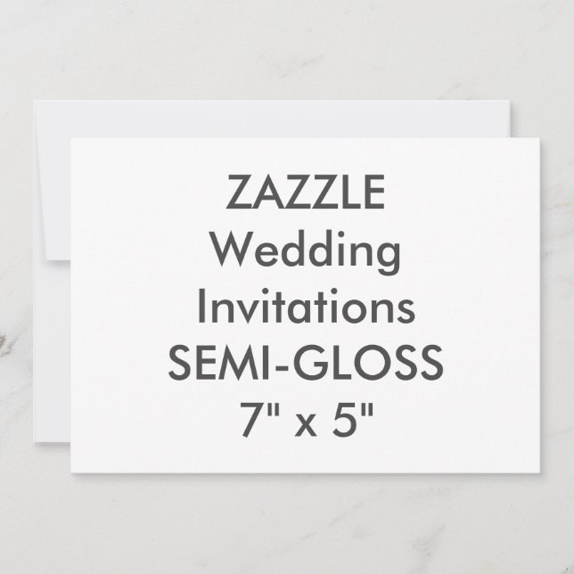 SEMI-GLOSS 110lb 7 Zoll x 5 Zoll Einladungen für H (Vorderseite)