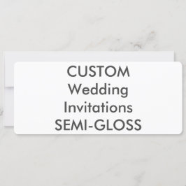 SEMI-GLOSS 110lb 9,25" x 4" Einladungen für Hochze