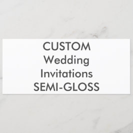 SEMI-GLOSS 110lb 9,25" x 4" Einladungen für Hochze