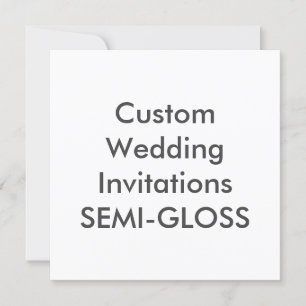 SEMI-GLOSS 5,25" Square Wedding Einladungen