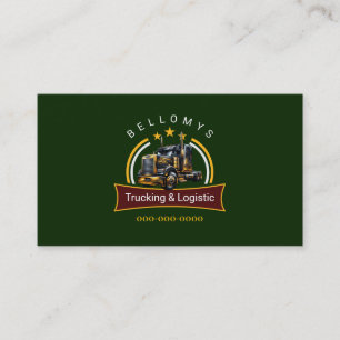 Semi Truck Business Card Visitenkarte
