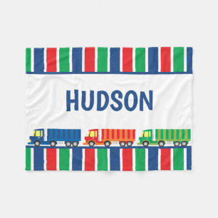 Semi Truck Convoy Personalisiert Fleece Blanket
