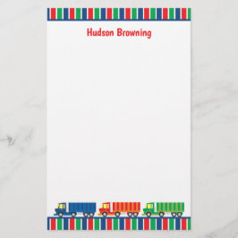 Semi Truck Convoy Personalisiert Stationery Briefpapier