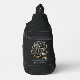 Semi Truck Driver Crossbody Bag