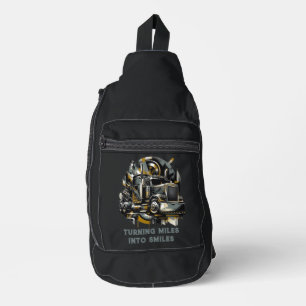 Semi Truck Driver Crossbody Bag