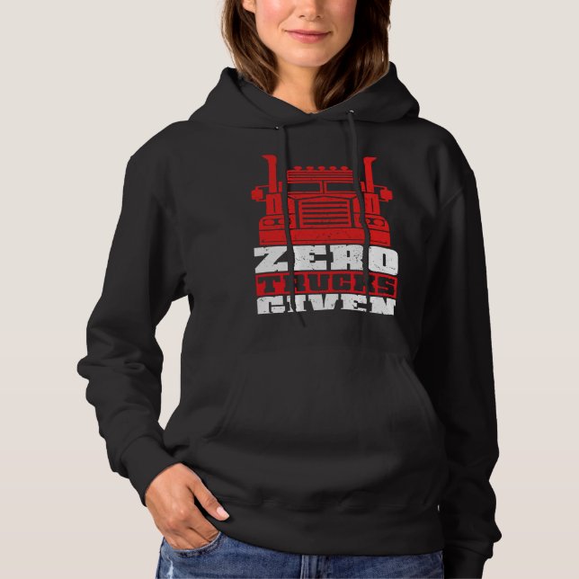 Semi Truck Driver Do Not Disturb I'm Jacking Off Hoodie (Vorderseite)