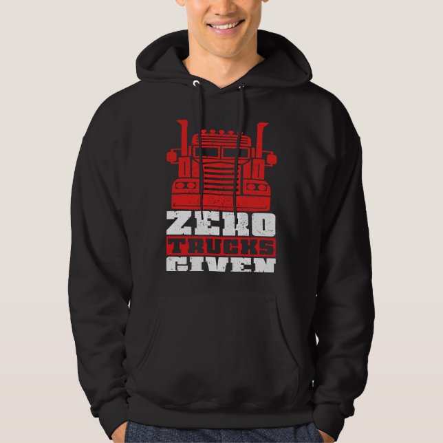 Semi Truck Driver Do Not Disturb I'm Jacking Off Hoodie (Vorderseite)