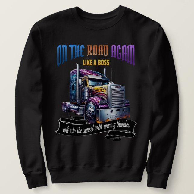Semi Truck Driver Sweatshirt (Design vorne)