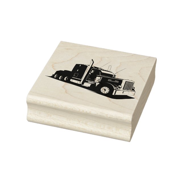 Semi Truck Gummistempel (Stempel)