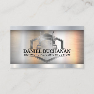 Semi Truck Logo   Metallindustrie Visitenkarte