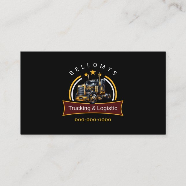 Semi Truck Visitenkarte (Vorderseite)