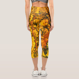 Semi-wertvolle Edelsteinstruktur Capri Leggings