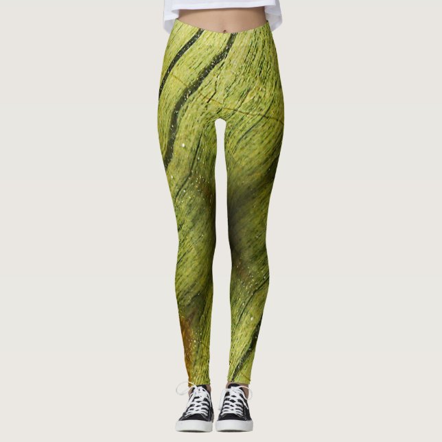 Semi-wertvolle Edelsteinstruktur Leggings (Vorderseite)