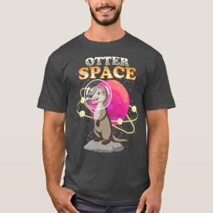 Semiaquatic Astro Otters Science otter Liebhaber v T-Shirt
