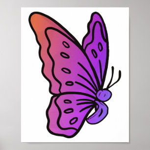 Semicolon Butterfly Antisuizid Psychische Gesundhe Poster