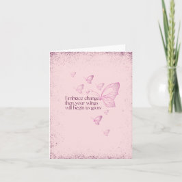 Semicolon Butterfly - Embrace Change Card Karte