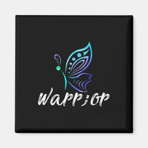 Semicolon Butterfly Shirt - Suizidprävention Awa Magnet