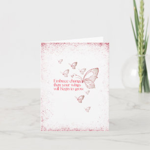 Semicolon Butterfly - Umschaltekarte Karte
