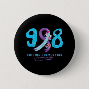 Semicolon Depression Suizidprävention Bewusstsein Button