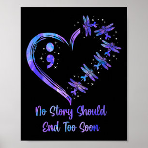 Semicolon Dragon (Woche der Bewusstseinsbildung be Poster