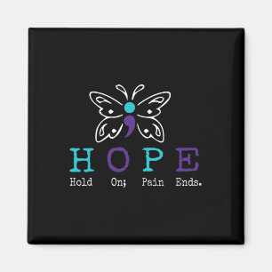 Semicolon-Geschenk zur Suizidprävention Awa Magnet