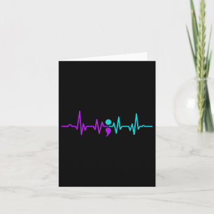 Semicolon Heartbeat Suizidprävention Bewusstsein Karte