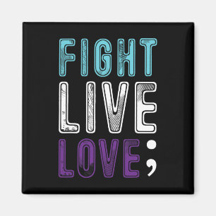 Semicolon Hope Suicide Awareness for a Mental Supe Magnet
