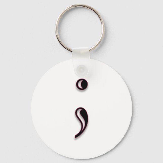 Semicolon Key-Kette Schlüsselanhänger (Vorderseite)