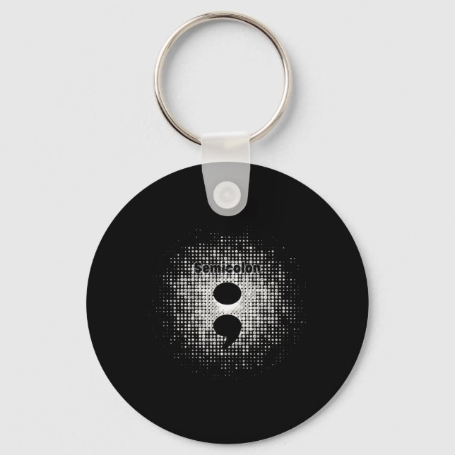 Semicolon - Kriegergeist-Sticker Schlüsselanhänger (Vorderseite)