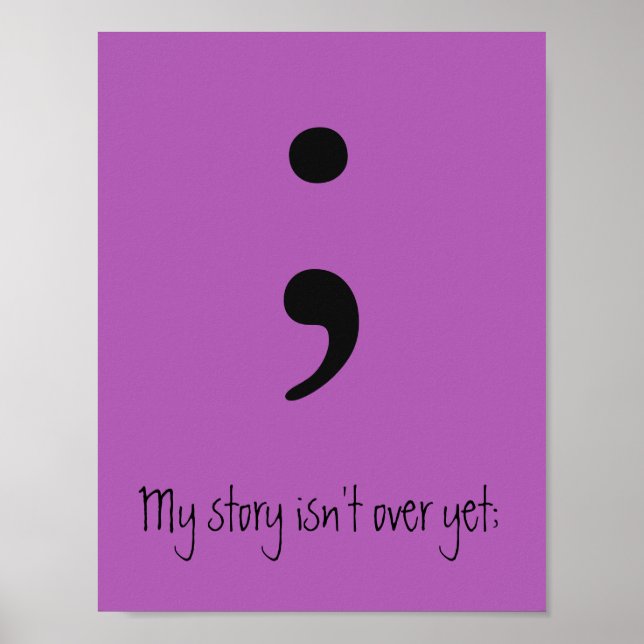 Semicolon / Meine Geschichte ist noch nicht vorbei Poster (Vorne)