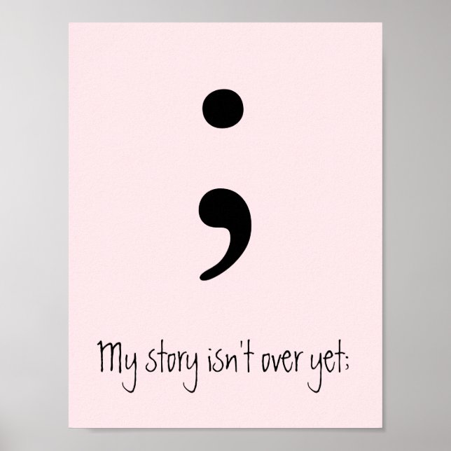 Semicolon / Meine Geschichte ist noch nicht vorbei Poster (Vorne)