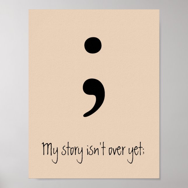 Semicolon / Meine Geschichte ist noch nicht vorbei Poster (Vorne)