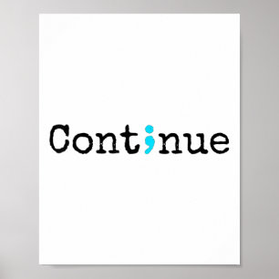 Semicolon Mental Health & amp; Suizidprävention A Poster