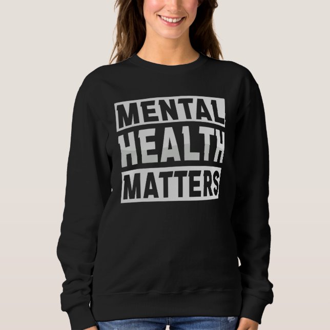 Semicolon Mental Health Awareness celerrate neurod Sweatshirt (Vorderseite)
