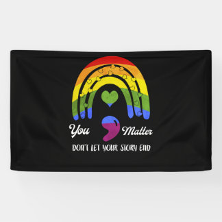 Semicolon Mental Health Awareness Lasse Ihnen nich Banner