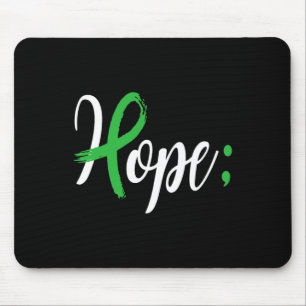 Semicolon Mental Health Awareness Monatsunterstütz Mousepad