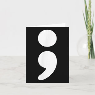 Semicolon Mental Health S Awareness Montag Karte