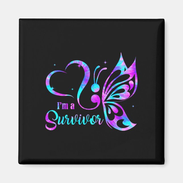 Semicolon prevention awareness  magnet (Vorne)