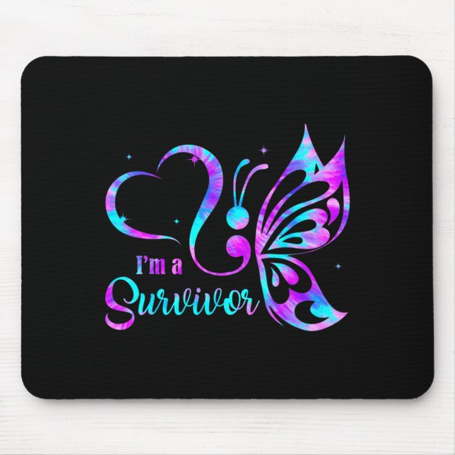 Semicolon prevention awareness  mousepad (Vorne)